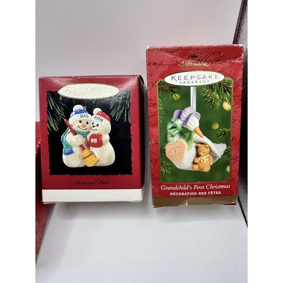 Vintage Hallmark Keepsake Christmas Ornaments Mixed Lot Of 15 Family Mom Dad Son - Picture 10 of 15